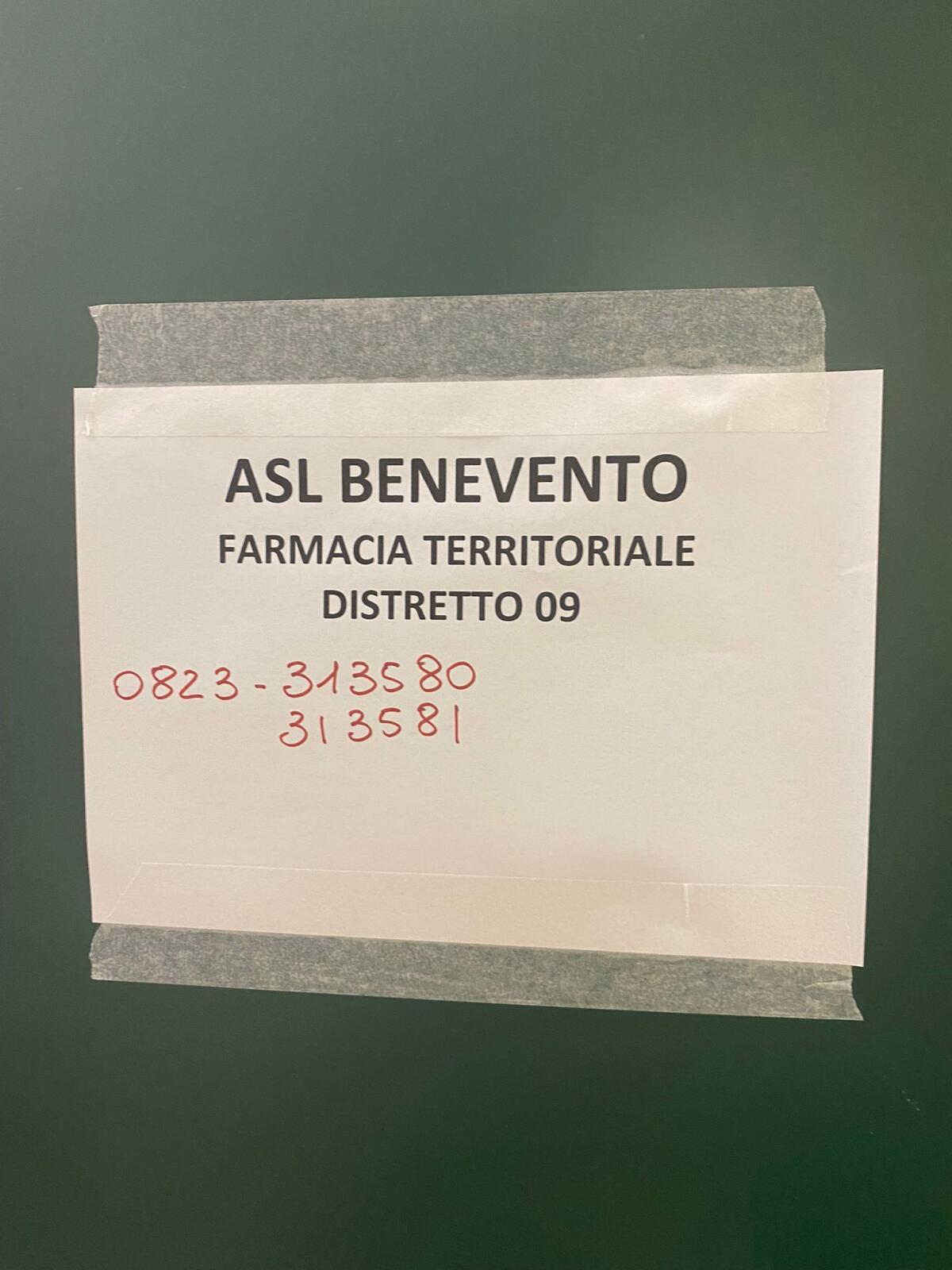 Disagi agli utenti per trasferimento della farmacia Distrettuale di Sant'Agata de Goti - 