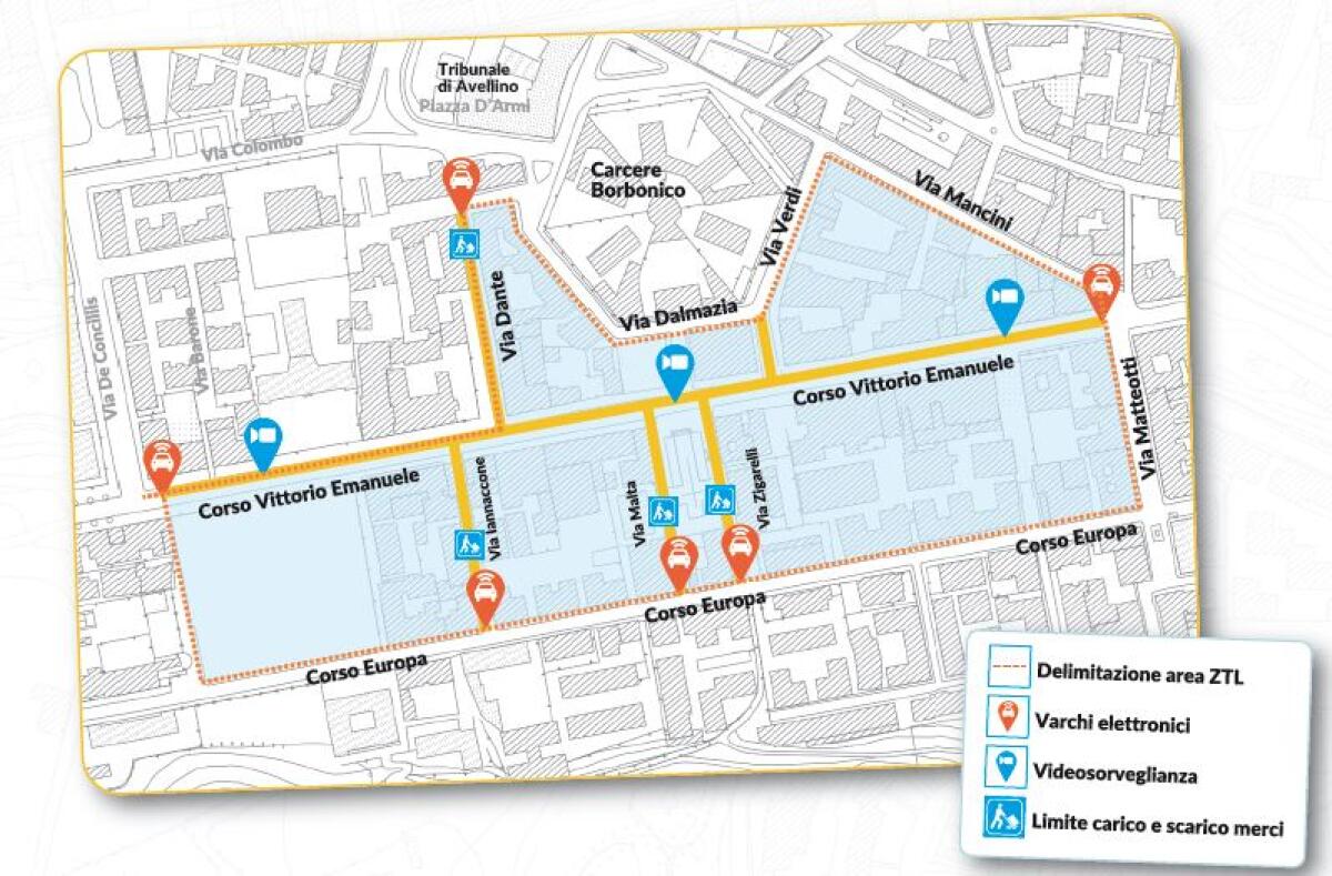 Avellino. Centro storico, riparte la Ztl: si comincia il 3 giugno - 