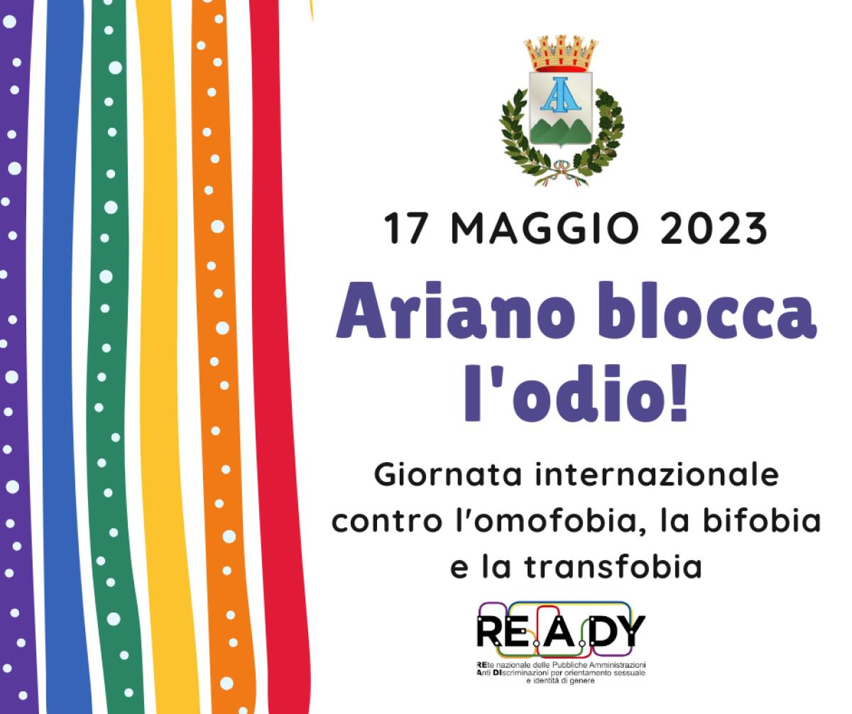 Ariano aderisce alla Giornata Internazionale contro l’Omofobia - 