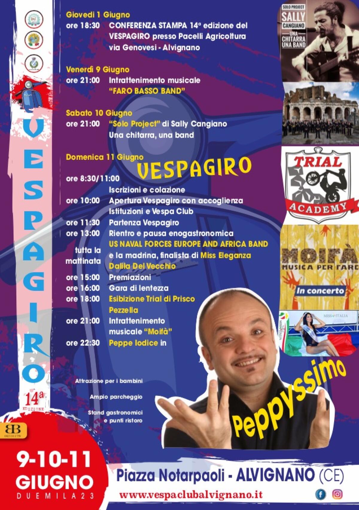 Alvignano ospiterà il Vespagiro 2023 - 