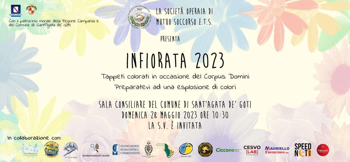 Sant’Agata de’Goti. Tante novità alla presentazione ufficiale dell’Infiorata 2023. - 