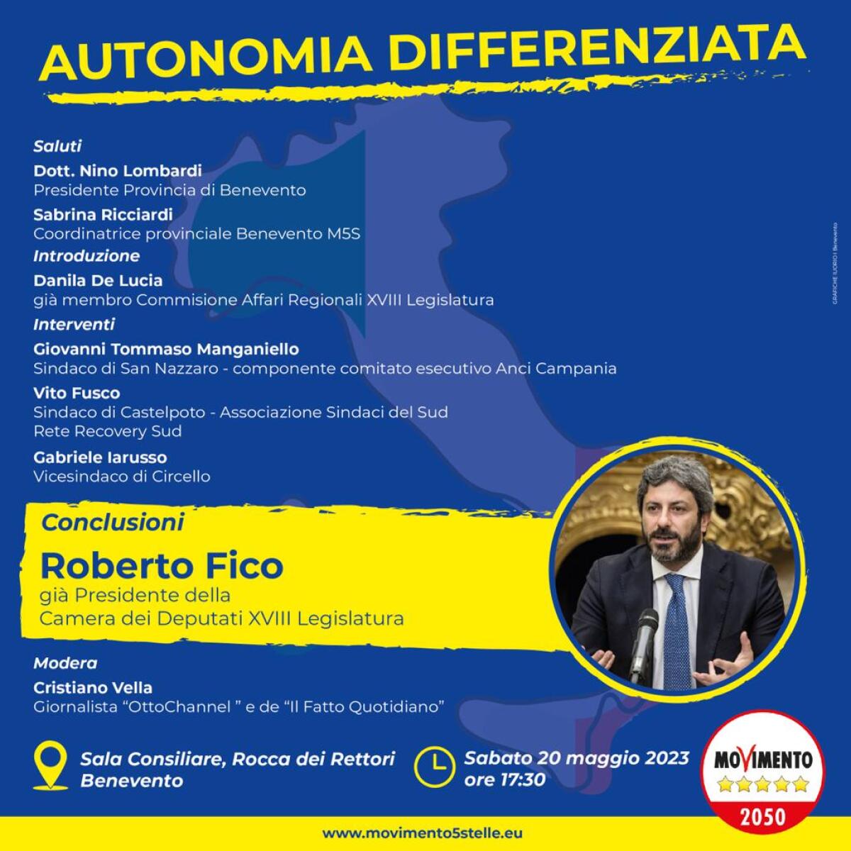 M5S organizza un convengo sul tema dell’autonomia differenziata. - 