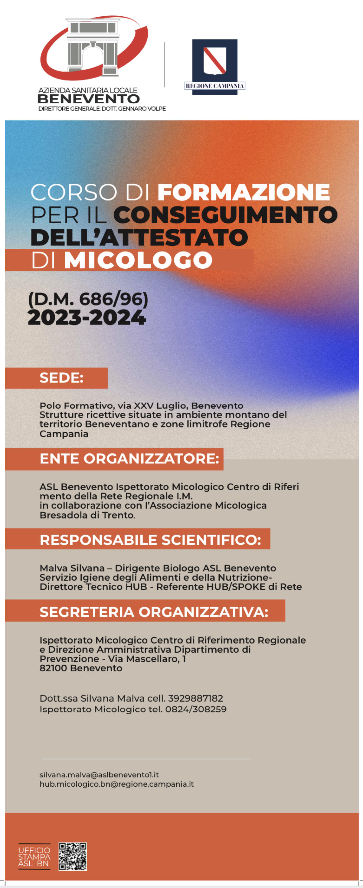 AslBn:  parte il I Corso di formazione Regionale per la qualifica di Micologo - 