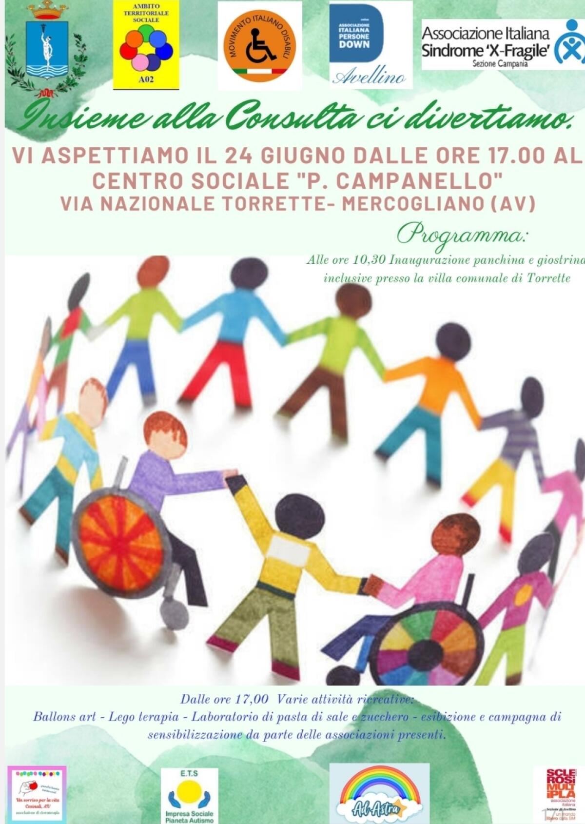 Mercogliano. Sabato 24 giugno giornata di inclusione sociale. - 