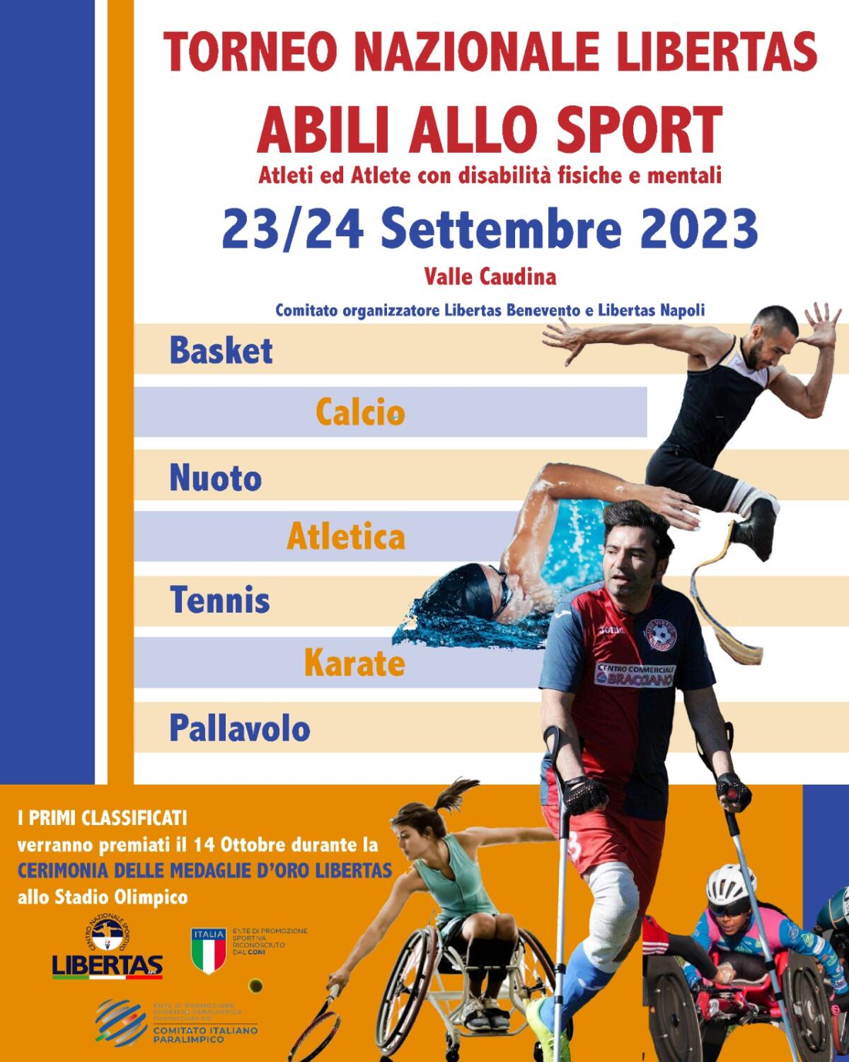 Abili allo Sport. In Valle Caudina il torneo Nazionale Libertas. - 