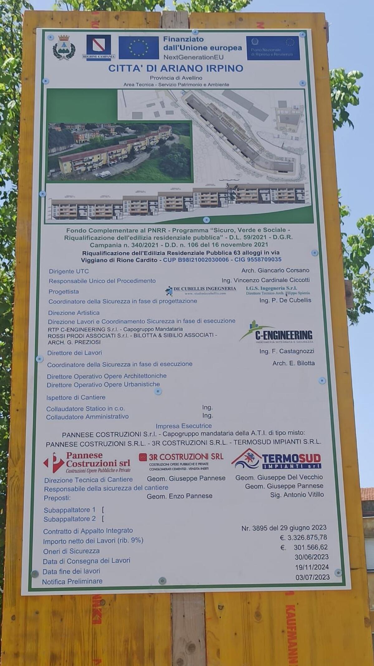 Ariano Irpino. Il Sindaco Franza annuncia l ’avvio di un altro importante cantiere - 
