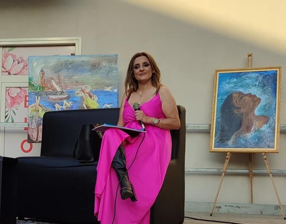 Agnese Monaco Madrina d'apertura alla Notte Bianca del Libro e Telesiarte - 