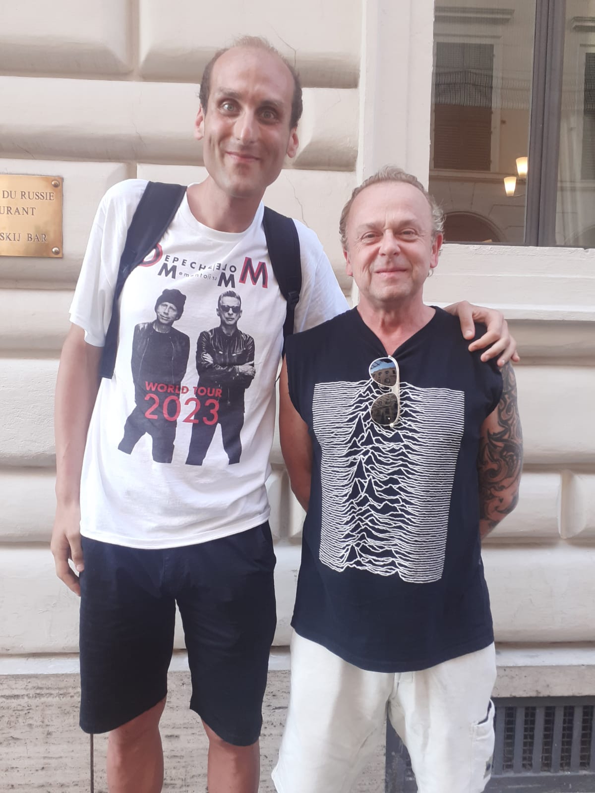 Ivan Iachetta corona il suo sogno, autografo e foto con i Depeche Mode