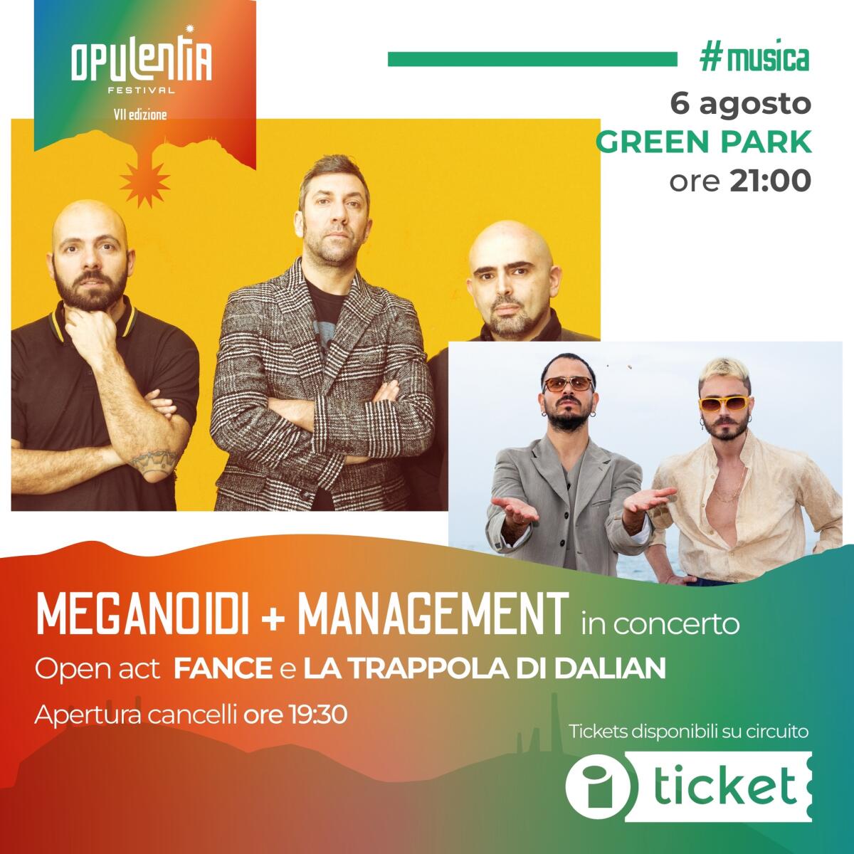 Meganoidi e Management al Festival Opulentia. - 
