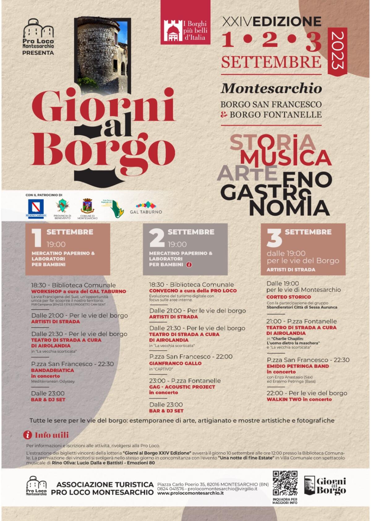 Ritorna Giorni al Borgo uno degli eventi di punta della proloco di Montesarchio. - 