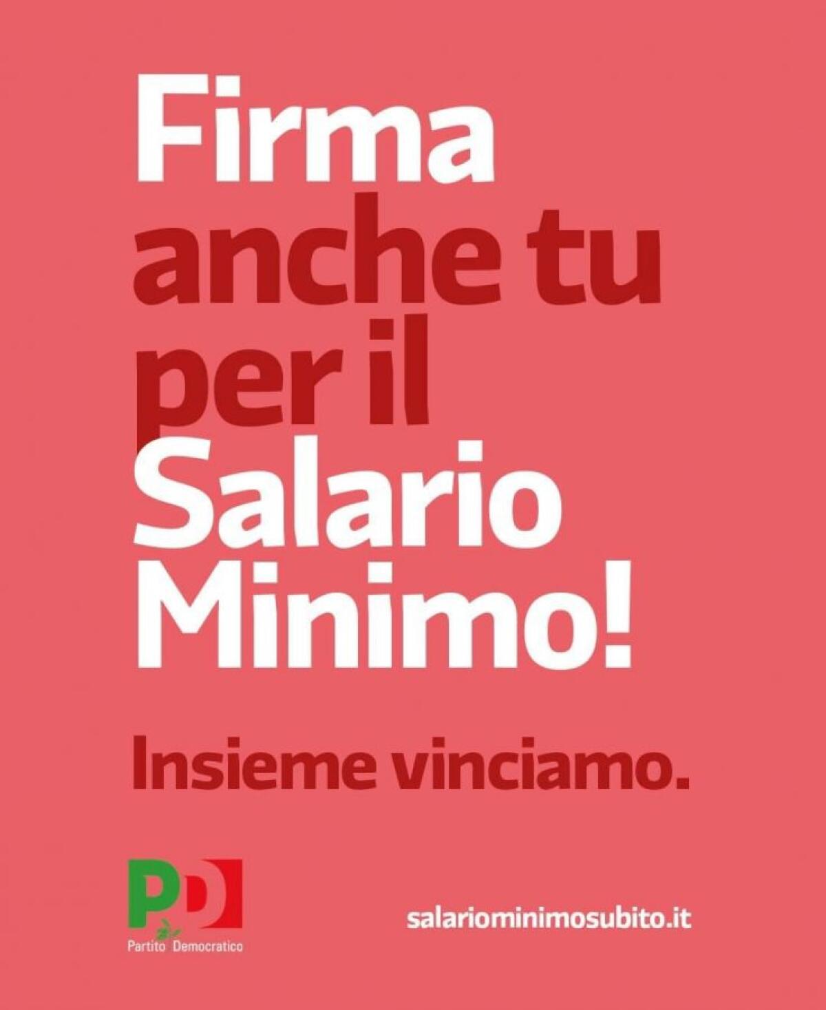 San Martino Valle Caudina. Raccolta firme per il salario minimo - 
