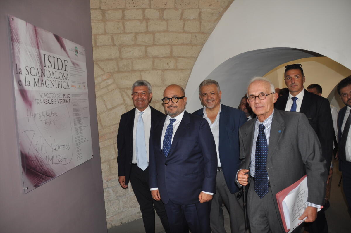 Il Ministro Sangiuliano al Tempio Isiaco di Benevento. - 