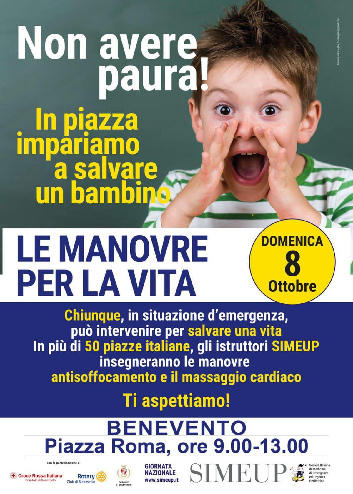 Domenica in piazza Roma per imparare “Le manovre per la vita”. - 