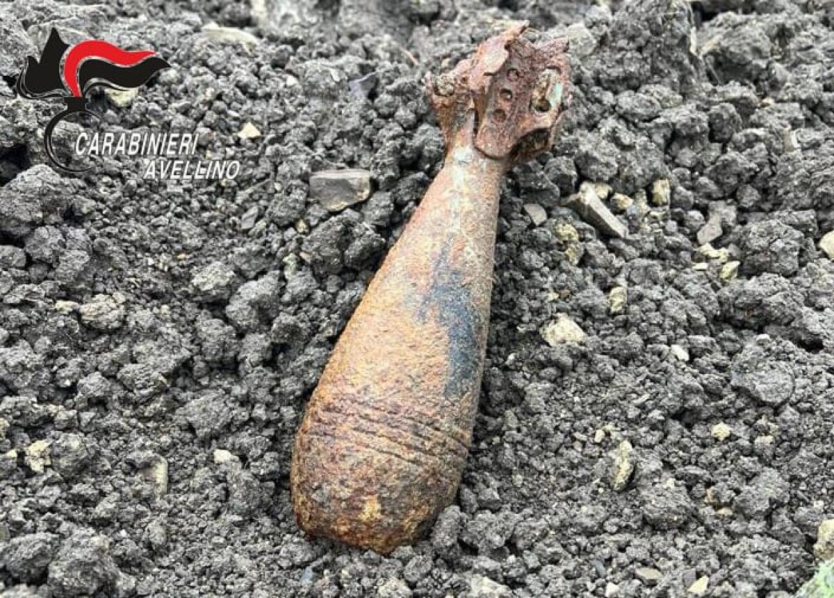 Calitri. Ritrovato un ordigno bellico inesploso - 