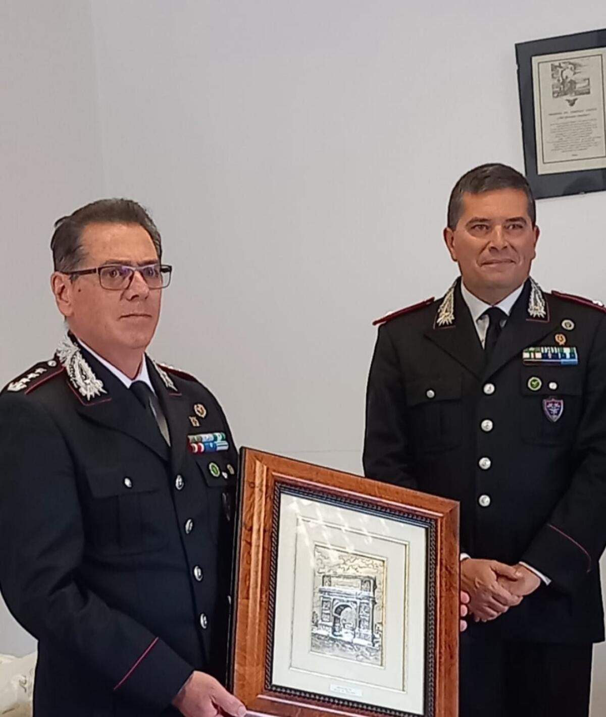 Gruppo Carabinieri Forestale di Benevento ha salutato il Colonnello Gennaro Curto. - 