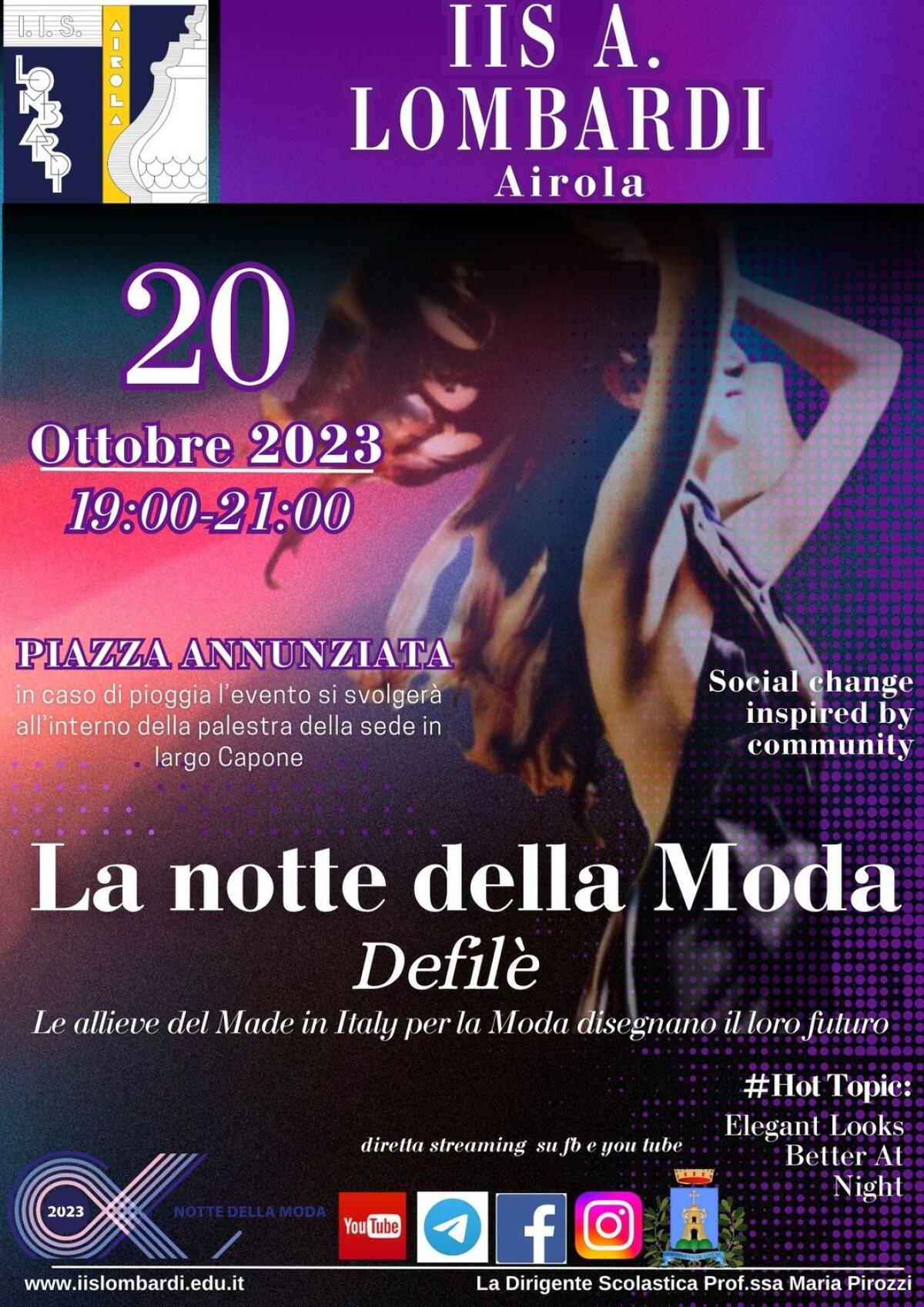 La Notte della Moda, vetrina di creatività per l’indirizzo Made in Italy del Lombardi. - 