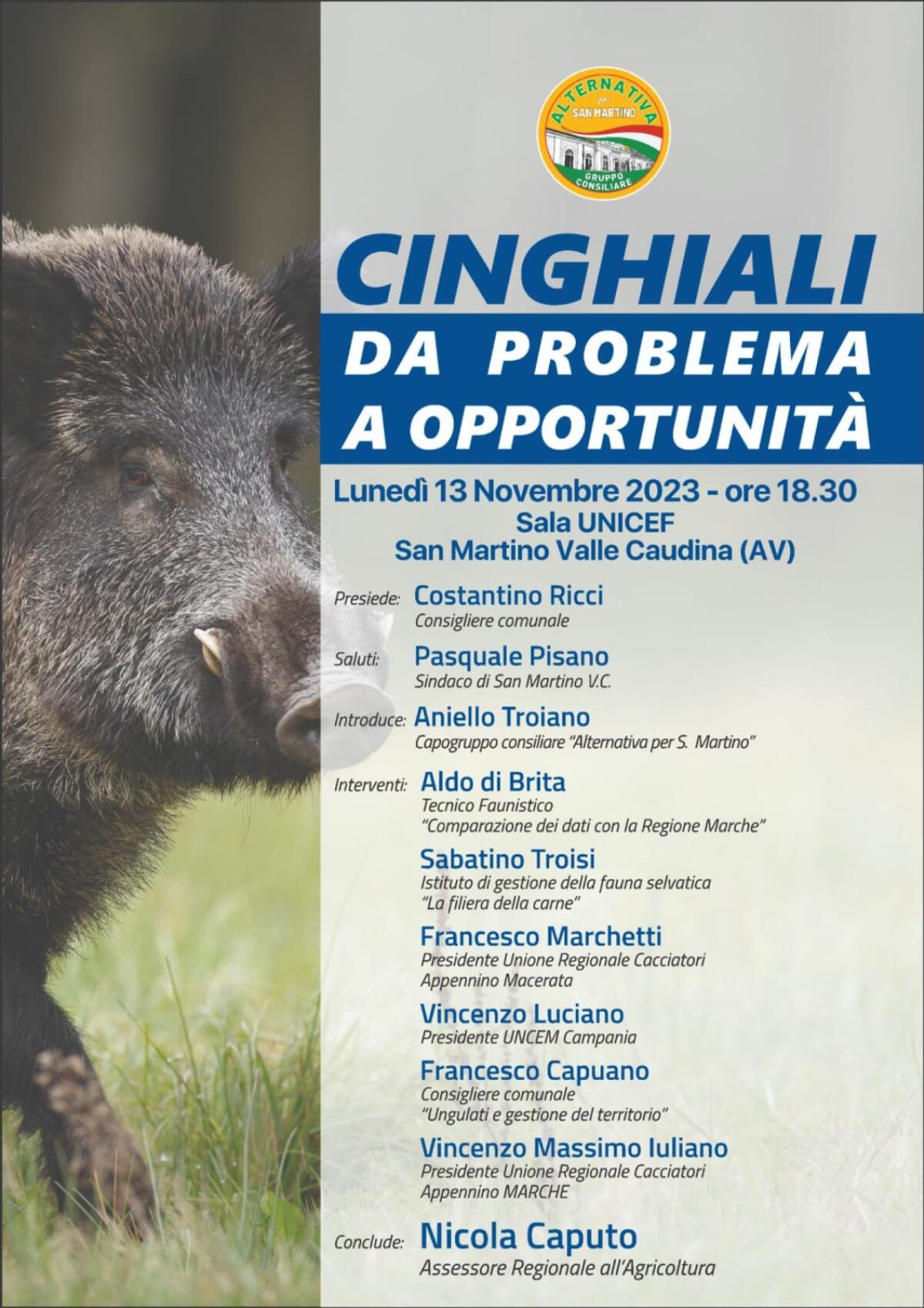 “Cinghiali: da problema ad opportunità” - 