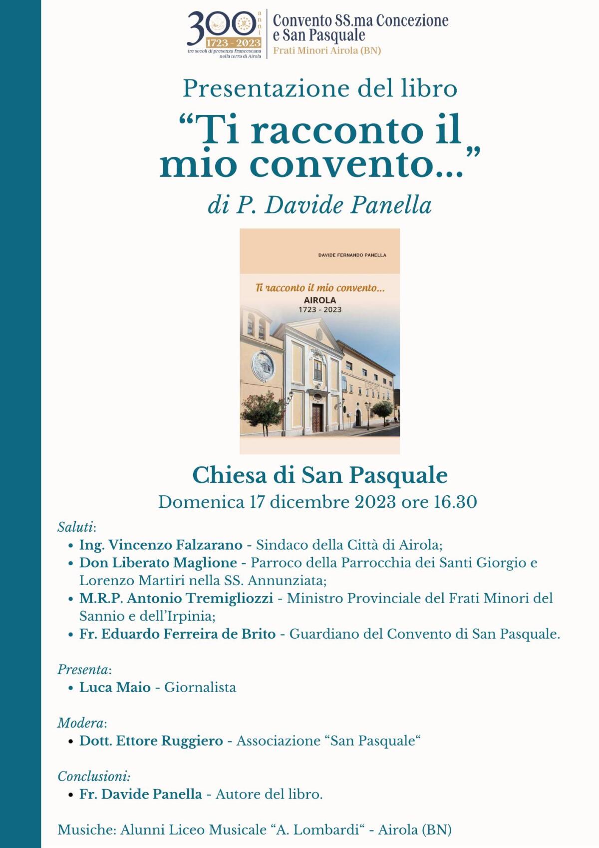 Presentazione del libro sui 300 anni del Convento francescano di Airola - 