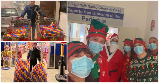 Cervinara. Gli inviati di Babbo Natale portano i doni ai bimbi ricoverati al San Pio e al Fatebenefratelli.