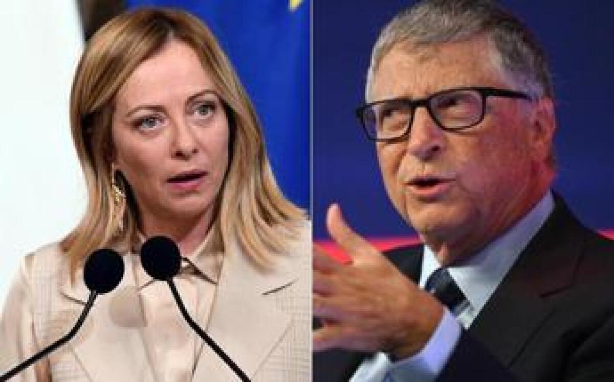 Bill Gates a Palazzo Chigi, incontro di un'ora con Giorgia Meloni - 