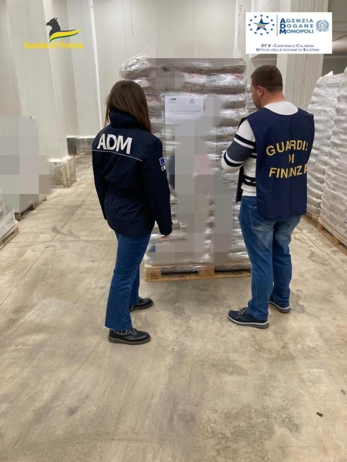 Sequestrate 54 tonnellate di pellet provenienti dall'Egitto. - 