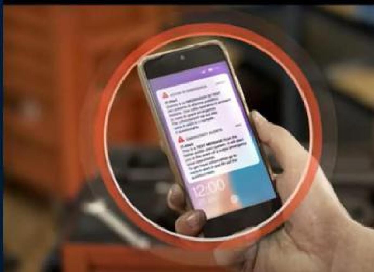 Esercitazione di protezione civile - Test del sistema di allarme pubblico IT-Alert. - 