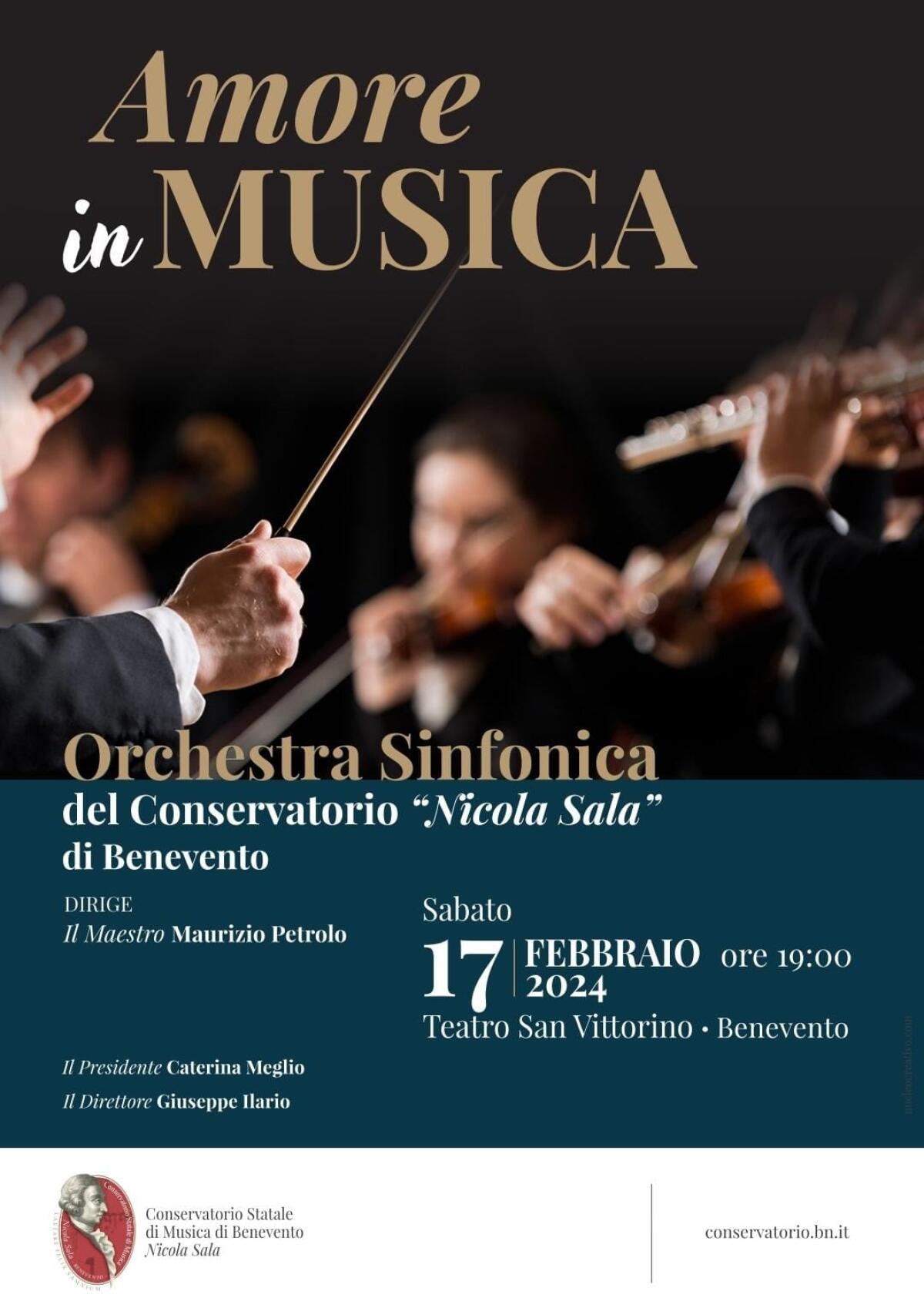 "Amore in Musica": sabato 17 l’Orchestra del “Nicola Sala” in concerto. - 