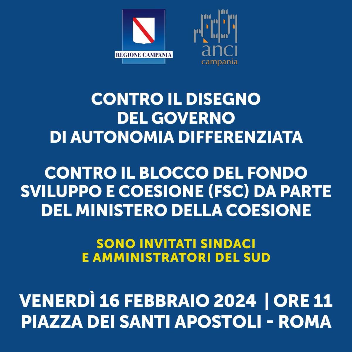 Stemma della Regione Campania su manifesto politico di DeLuca, l’indignazione di Petitto. - 