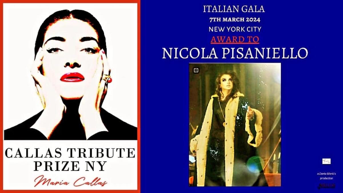Il tenore caudino Nicola Pisaniello a New York per la premiazione al Callas Tribute Prize - 