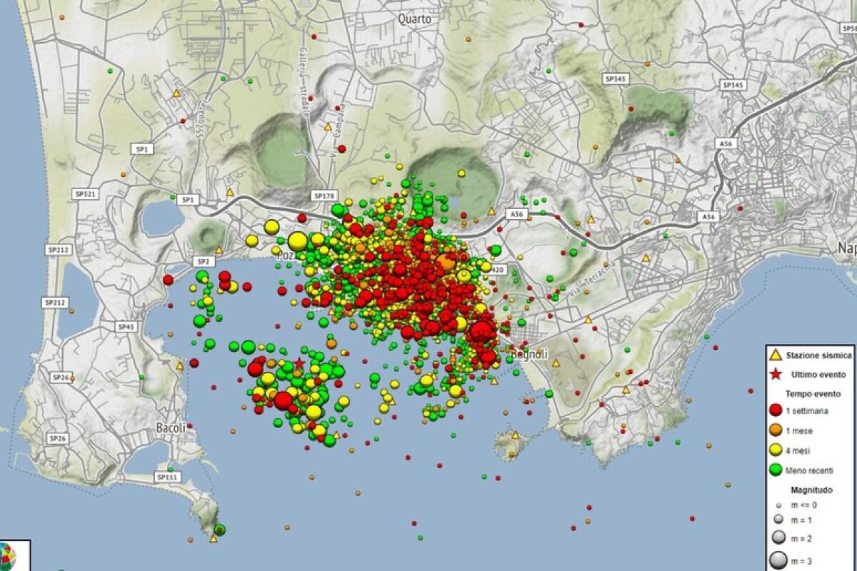 Terremoto nell'area vesuviana, scossa di magnitudo 3 - 