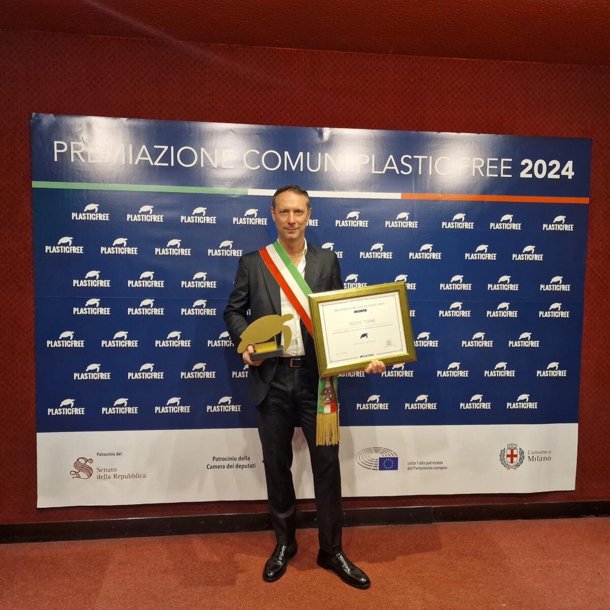  Plastic Free, Telese Terme premiata a Milano. - 