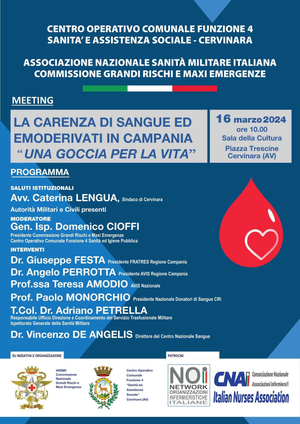 Cervinara. Meeting regionale sulla carenza di sangue ed emoderivati. - 