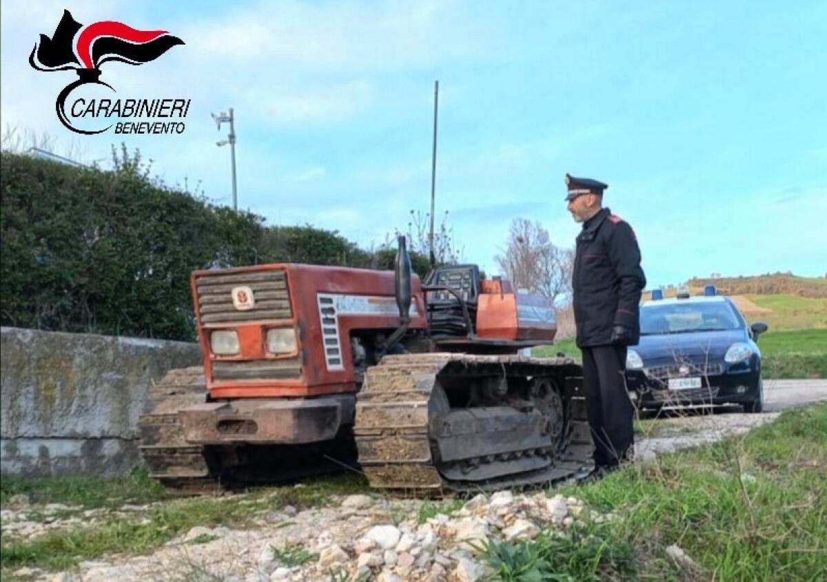 Ritrovato nel Sannio un trattore rubato circa 30 anni fa in Sicilia - 