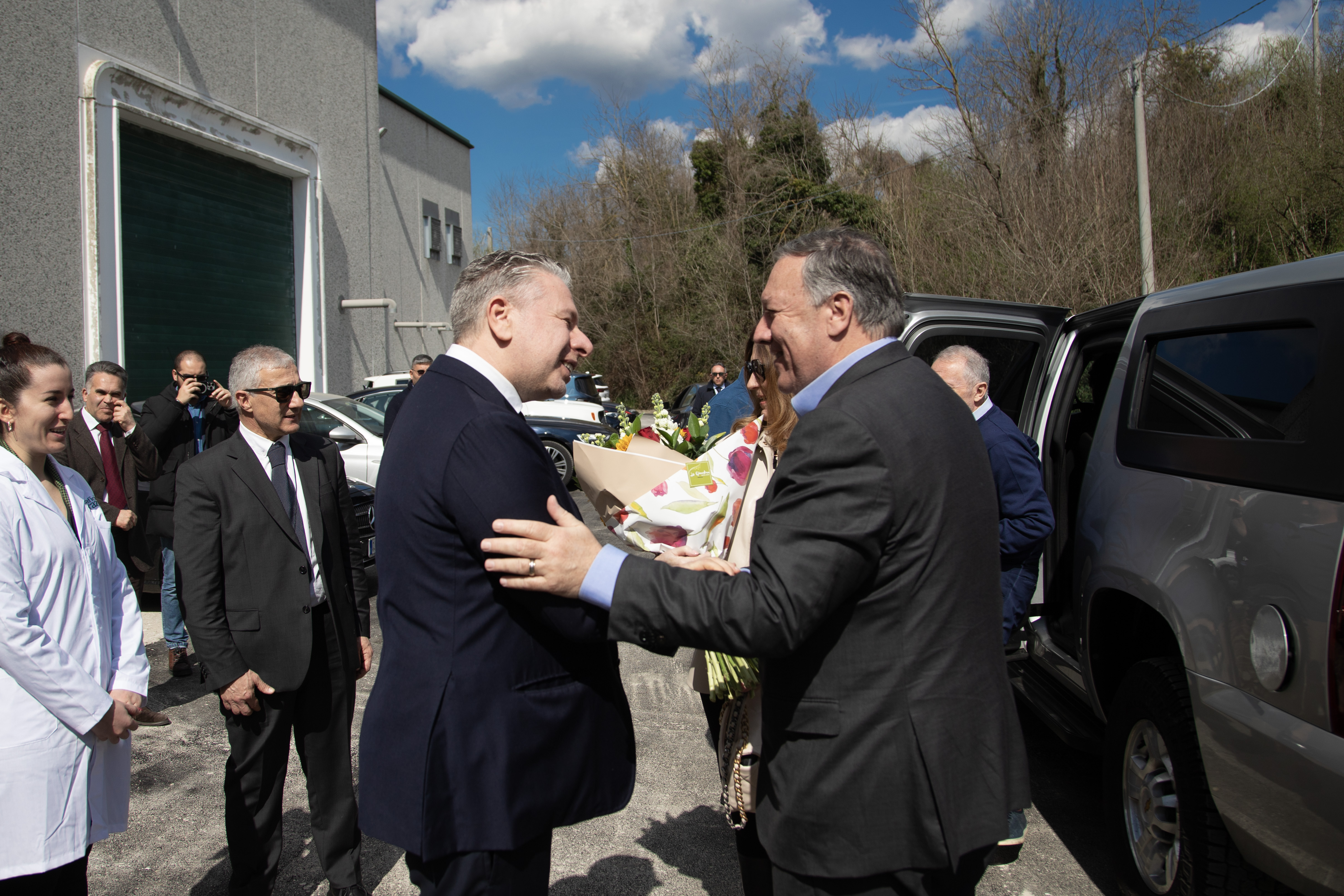 Mike Pompeo in visita al Pastificio Graziano di Manocalzati