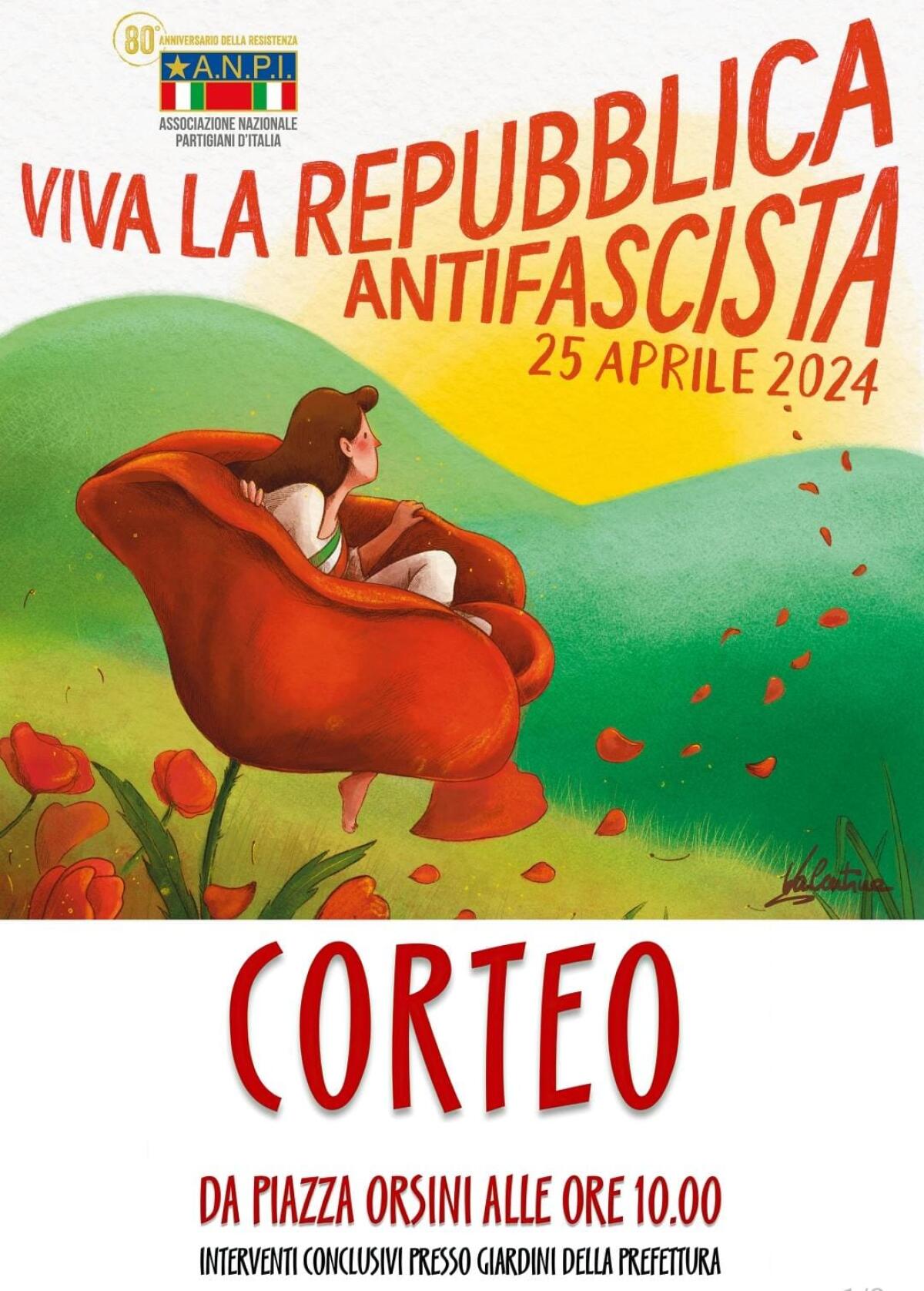 A Benevento il corteo della Liberazione organizzato dall’Anpi del Sannio. - 