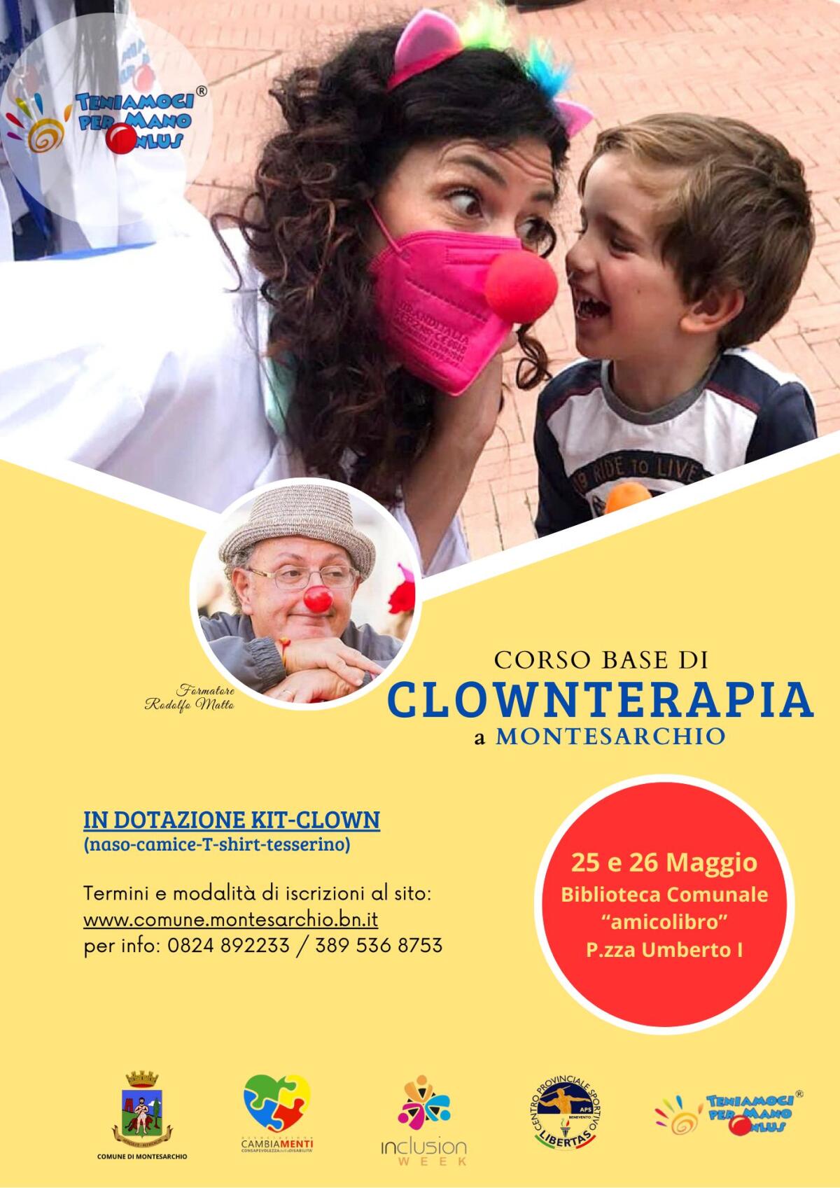 Montesarchio. Corso base di Clownterapia dell’associazione Teniamoci per mano Aps. - 