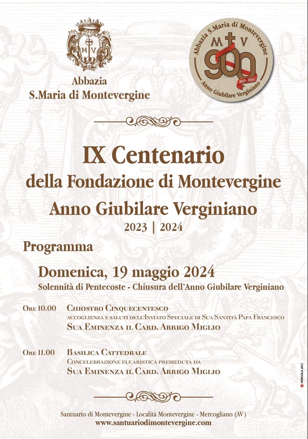 Cerimonia di Chiusura dell’Anno Giubilare Verginiano - 