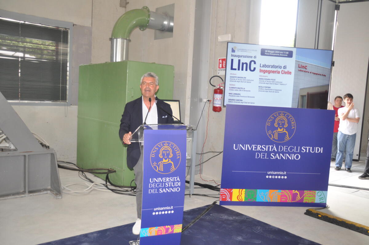 Cerimonia di inaugurazione del Laboratorio di Ingegneria civile dell’Università degli Studi del Sannio. - 