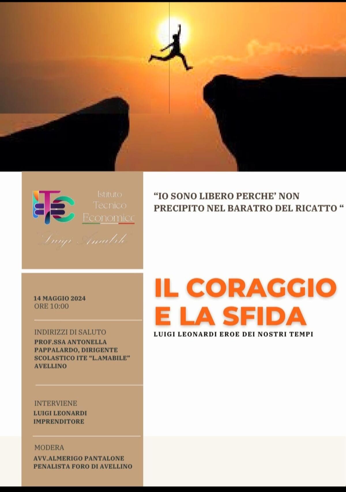 All’Ite Amabile il testimone di giustizia Luigi Leonardi. - 