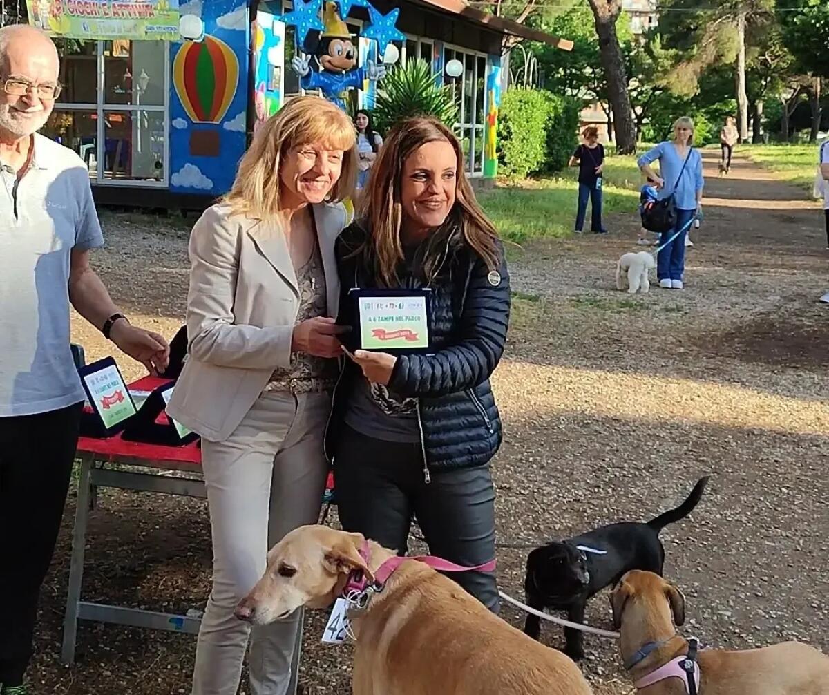 Premio per Agnese Monaco e i suoi Leila e Lago adottati da Mabello. - 