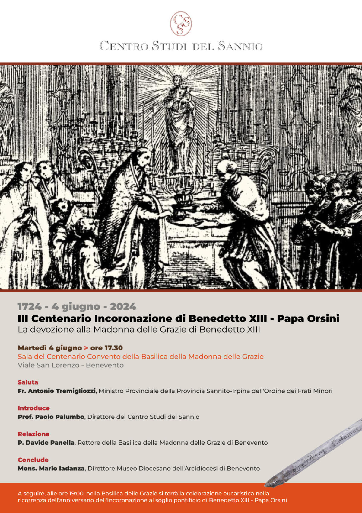 Convegno a Benevento sulla devozione di Benedetto XIII alla Madonna delle Grazie. - 