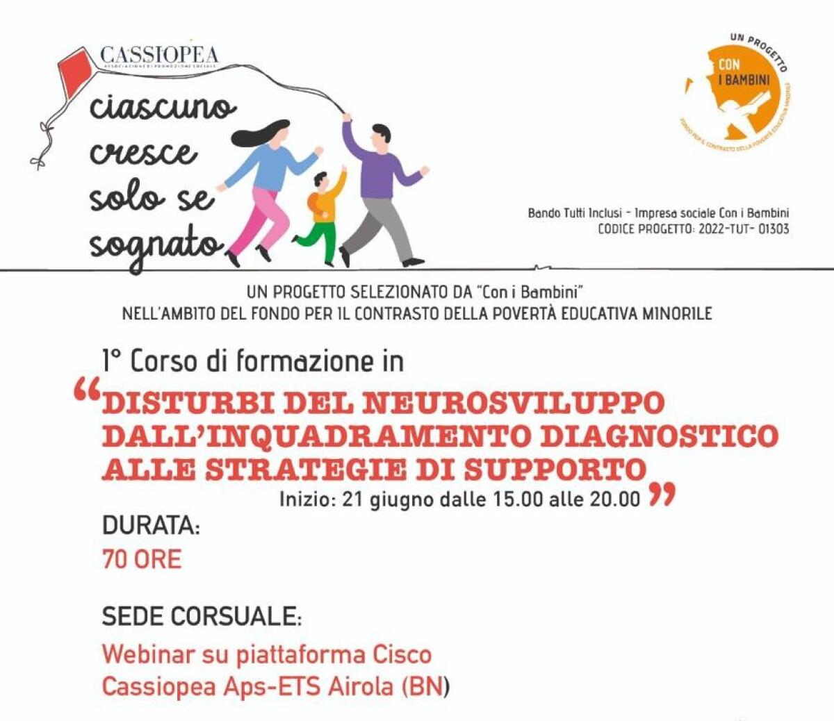 Al via il primo corso di formazione dal titolo "I Disturbi del Neurosviluppo" - 