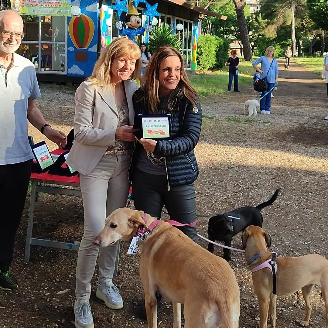 Premio per Agnese Monaco e i suoi Leila e Lago adottati da Mabello.