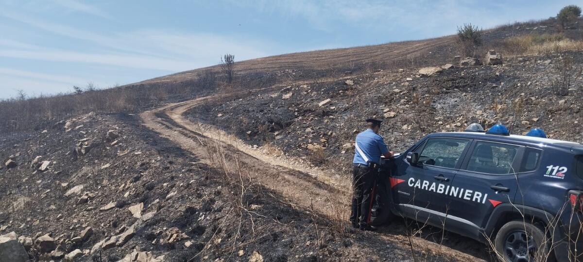 82enne che  stava dando fuoco a delle sterpaglie, fermato dai Carabinieri. - 