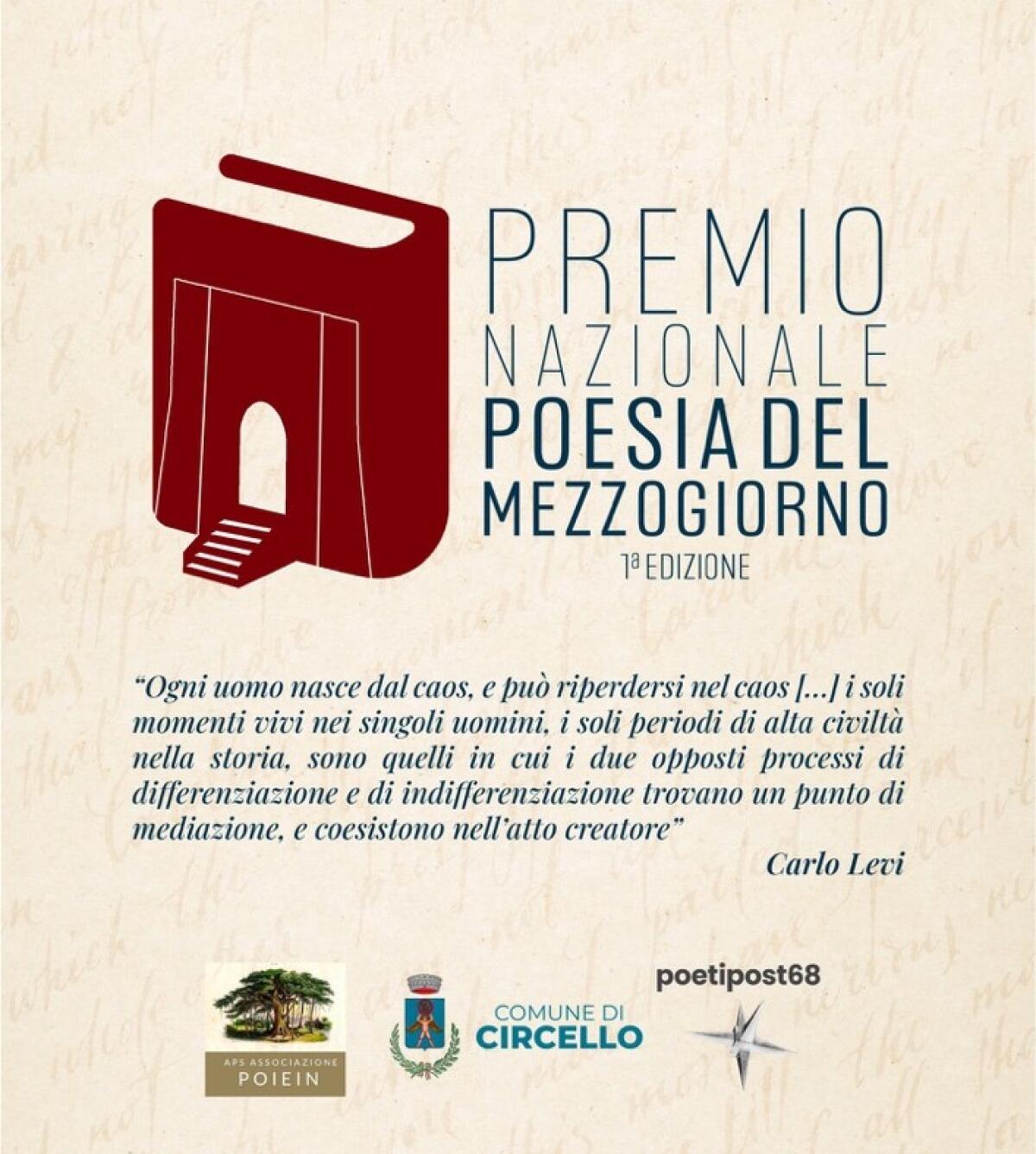 A Circello il premio nazionale di poesia per valorizzare il Sud. - 