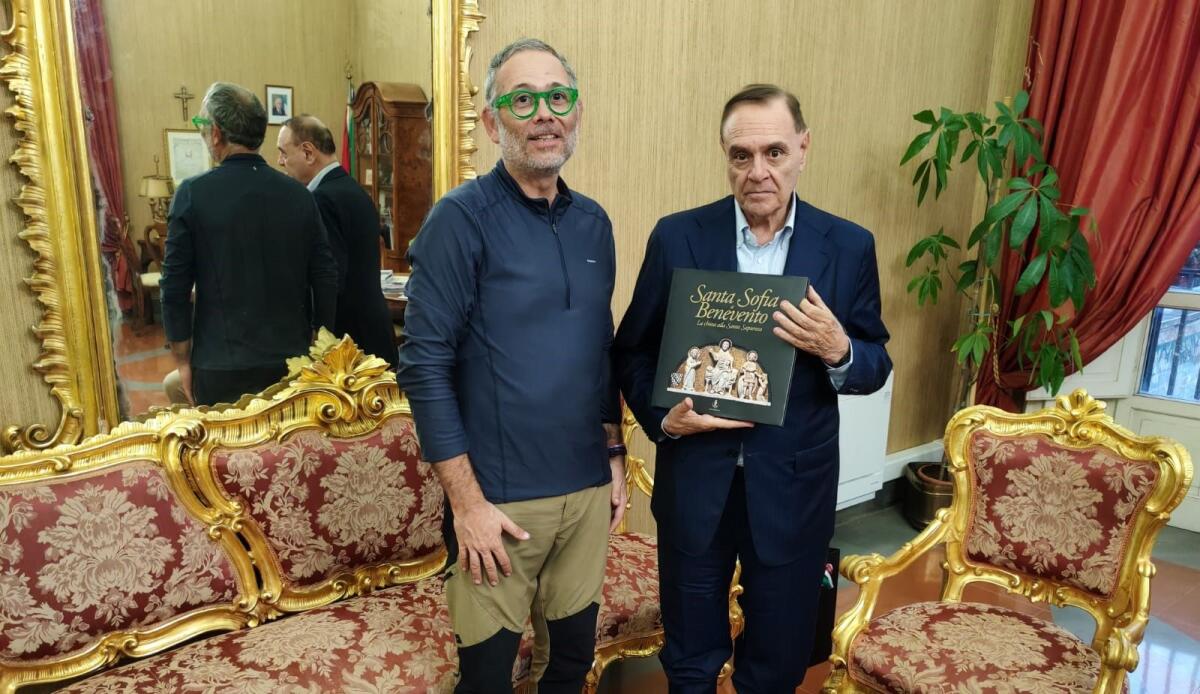 Il sindaco Mastella ha ricevuto il vicesindaco di Bordeaux Guillemin. - 