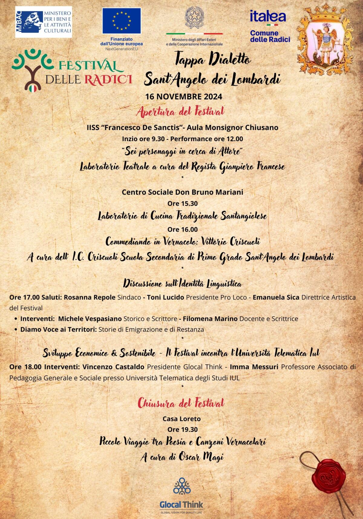 Il Festival delle Radici arriva a Sant'Angelo dei Lombardi.  - 
