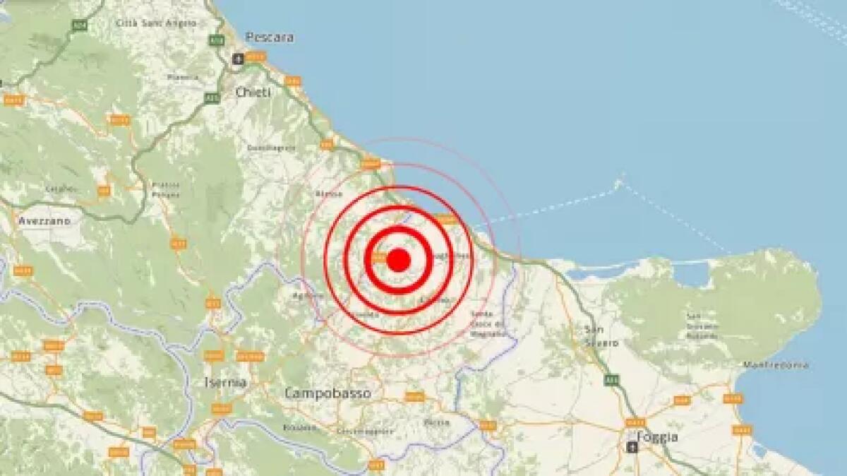 Terremoto di magnitudo 4.0 in provincia di Campobasso - 