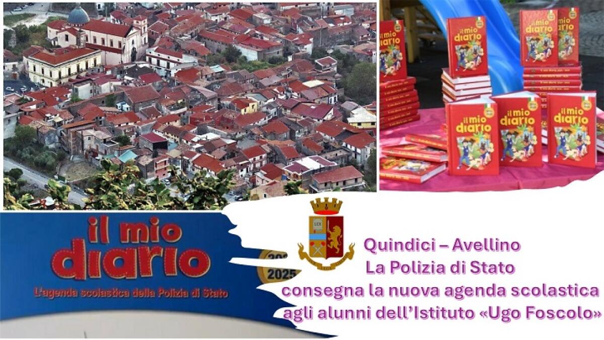 Polizia di Stato: consegna “Il mio diario” agli alunni della scuola media statale "Ugo Foscolo" di Quindici - 