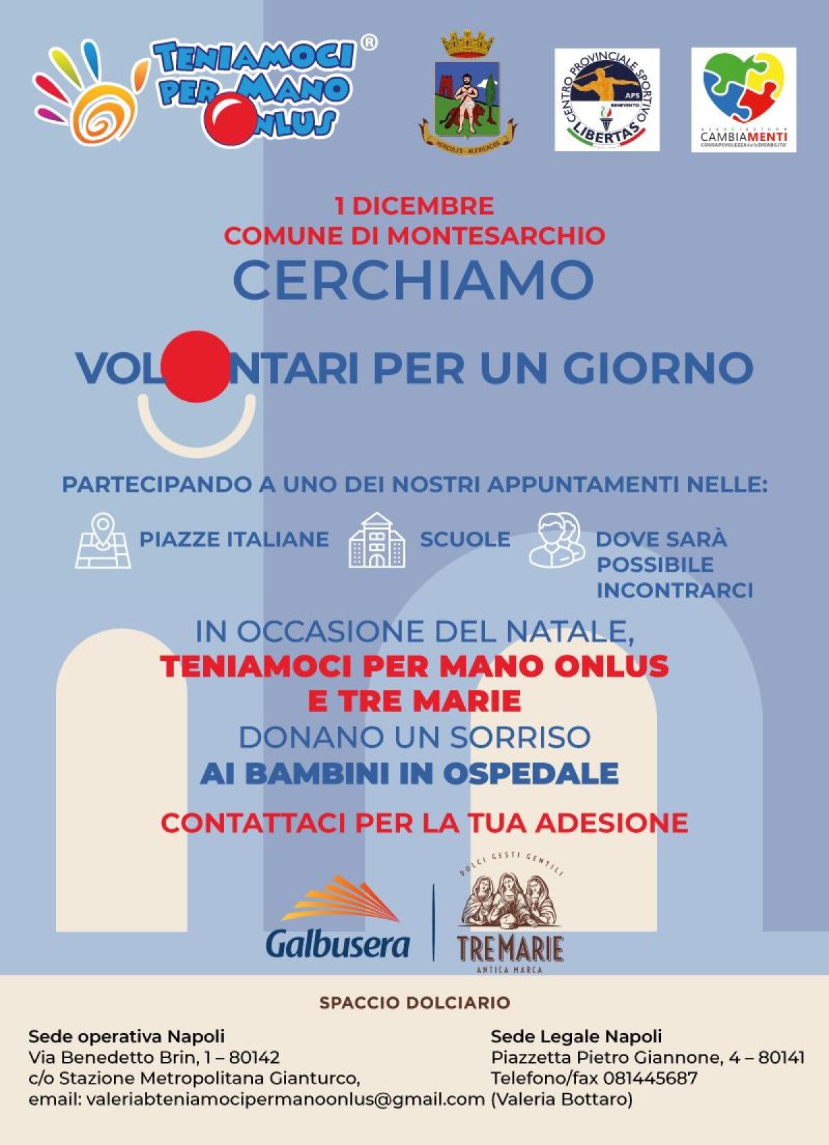 Montesarchio. "Cerchiamo Volontari per un giorno" - 